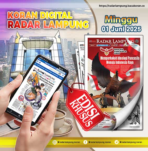 Koran Radar Lampung edisi minggu 1 Juni 2025