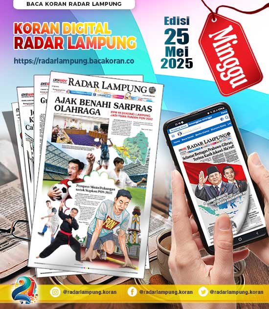 Koran Radar Lampung edisi minggu 25 Mei 2025