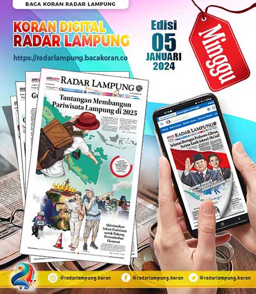 Koran Radar Lampung Edisi Minggu 5 Januari 2025