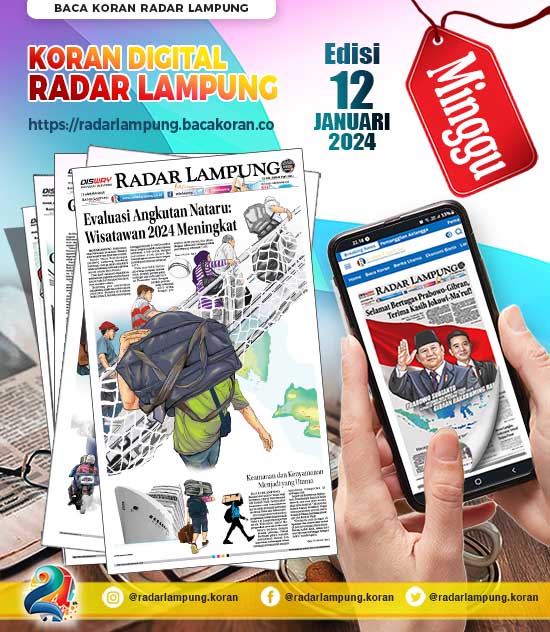 Koran Radar Lampung Edisi Minggu 12 Januari 2025