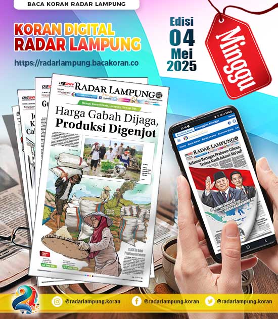 Koran Radar Lampung Edisi Minggu 4 Mei 2025