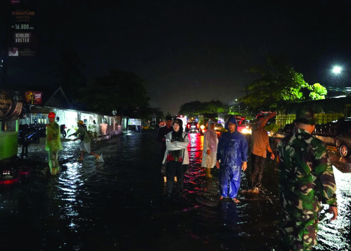 Banjir Kembali Rendam Sebagian Bandarlampung