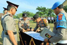 Kapolres Tubaba Pimpin Upacara Sertijab Waka dan PJU