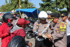 Polres Lamteng Sidang di Tempat Pelanggar Lalu Lintas