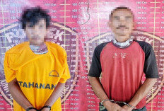 Curi Besi Tower Siang Hari, Dua Warga Tulangbawang Ditangkap Polisi