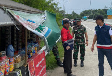 Tertibkan PKL di Akses Masuk Tol 