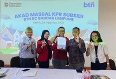 Percepat Penyaluran Perumahan Rakyat, BTN Lampung Gelar Akad Massal KPR Subsidi 