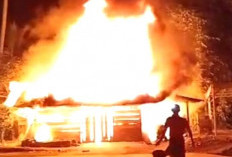 Pabrik Penggilingan Padi di Sumberjaya Terbakar