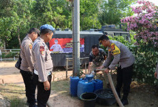 Polres Mesuji Lampung Kerahkan Water Cannon  Hadapi Kekeringan