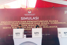 KPU Gelar Simulasi Pemungutan dan Penghitungan Suara di Depok