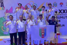 Sejarah! Tim Tenis Meja Lampung Raih Medali Emas Perdana di PON 