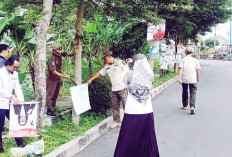 Terpasang di Jalur Hijau, Ratusan APK Milik Caleg dan DPD hingga Banner KPU Dicopot Pol. PP dan Bawaslu