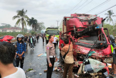 Bus Brimob Tabrakan dengan Truk Gas, Satu Orang Meninggal