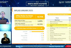 Lampung Alami Deflasi 0,71 Persen pada Januari 2025