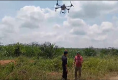 Pemkab Mesuji Manfaatkan Drone untuk Bantu Petani Semprot Tanaman