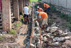 Pekon Klaten Bangun Talud Penahan Tanah dari Dana Desa 2024