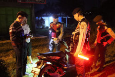 Polres Lampura Amankan 12 Motor dan 1 Sajam Saat Razia 