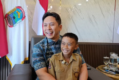 Siswa SD Pemanjat Tiang Bendera di Lampung Selatan Bercita-cita Jadi Kapolri