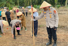 Polres Waykanan Tanam Jagung 