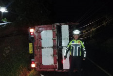  Truk Bermuatan LPG Terguling, Sopir Tewas
