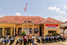 75 Motor Warga Dititip ke Polsek di Pringsewu Selama Mudik