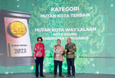 Selamat! Tanggamus Raih Penghargaan Plakat Adipura Hutan Kota Terbaik 