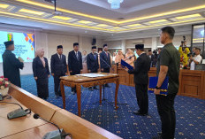 Lima Pejabat Eselon II Pemprov Lampung Dilantik, Sekda Marindo Tekankan Inovasi Pelayanan Publik