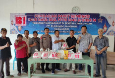 PT Florindo Makmur Berbagi, Serahkan 225 Paket Sembako ke Warga