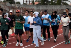 Batin Wulan dan Komunitas Lari Uji Coba Jogging Track Baru di PKOR Wayhalim