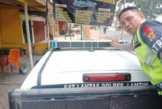 Tak Lagi Silau, Lampu Rotator Mobil Patroli Polres Lampung Timur Dipasang Kaca Film