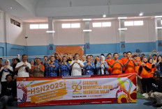 Meriahkan Peringatan HSN 2025, BPS Lampung Gelar Pertandingan Eksibisi Olahraga