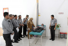 Darah Pegawai Lapas Waykanan Lampung ’’Disedot’’ Massal 