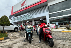 Jurnalis dan Vlogger Lampung Mengaspal Tunggangi Motor New Honda Stylo 160