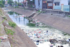 Tumpukan Sampah di Saluran Irigasi Kota Metro, Warga Minta Tindakan Pemerintah