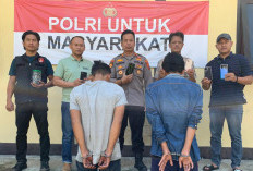 Polisi Bekuk Dua Tersangka Pencuri 4 HP Milik Mahasiswa KKN di Tanggamus