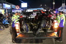 Polres Tuba Angkut Enam Motor Balap Liar