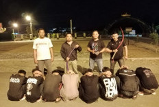   Polres Pringsewu Tangkap 8 Anggota Gangster 