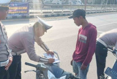 Satlantas Polres Tulangbawang Gelar Razia, 50 Pengendara Terjaring, Paling Banyak Tak Pakai Helm