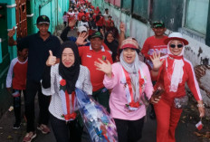 Ribuan Warga Tumpah Ruah di Jalan Sehat HUT RI ke-80, Kelapa Tiga, TkP, Bandar Lampung