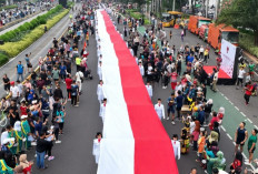 BPIP Gelar Kirab Pancasila 2024, Bentangkan Bendera Merah Putih 300 Meter