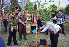 Kunker ke Kabupaten Pringsewu, Pj. Gubernur Lampung Apresiasi Dekranasda dan Tanam Bambu 