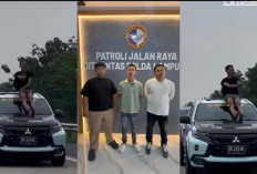 Joget di Atas Kap Mobil di Tol Lampung, Dua Pemuda Ditilang dan Minta Maaf