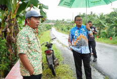 Pj. Bupati Tubaba Tinjau Banjir 