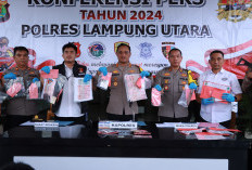 Dalam Sepekan Polres Lampura Ungkap 9 Kasus Kejahatan