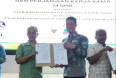 Menuju E Governance, DPMPTSP Lamsel Gandeng DPMPTSP Sumedang