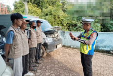  Satlantas Polres Waykanan Beri Pembinaan Sopir SPPG