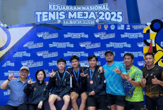 Kejurnas Tenis Meja 2025, Lampung Masuk Tiga Besar 