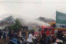  Ruko Terbakar di Kotaagung, Pemilik Merugi Rp250 Juta 