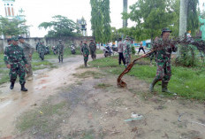 Koramil Ajak Bersihkan Sampah Cegah Banjir