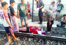 Diduga Depresi, Warga Bandarlampung Tewas Tertemper Kereta di Pinggir Rel